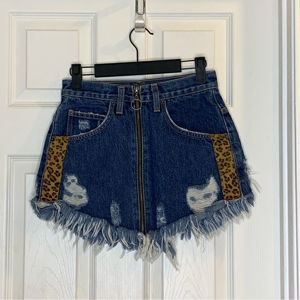 CARMAR BEATRICE Mini Jean Skirt Size 25